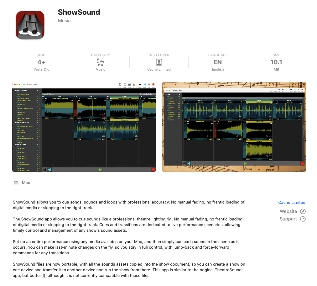 ShowSound on the App Store